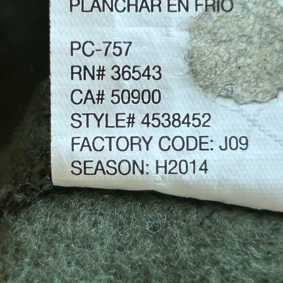 Izod Olive Green Quarter Zip Sweater/Sweatshirt, Size XL - Picture 7 of 9